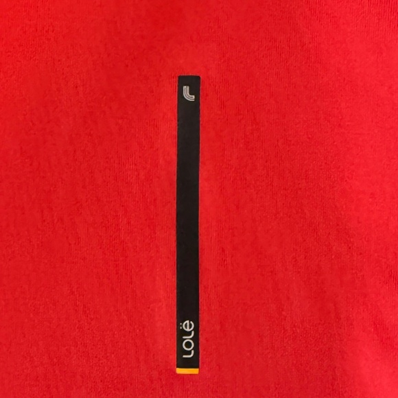 LOLE  lightweight hidden hooded duel zip vented jacket SZ Large RED - Picture 7 of 8